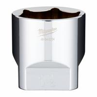 MILWAUKEE Socket Extension: SAE, 1/2 in Drive Size, 1 1/2 in Socket Size, 6-Point, Std, Chrome (MPN 45-34-2004). Key specifications — attr1204417: MILWAUKEE; attr1204392: Chrome.