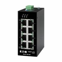 EATON TRIPP LITE Ethernet Switch: Unmanaged, DIN Rail, 8 Ports, RJ45, (8) 10/100/1000 Base-T (MPN NGI-U08). Key specifications — Port Type: RJ45; Manufacturer Part Number: NGI-U08; Brand: EATON TRIPP LITE; Features: Compliant with the Federal Trade Agreements Act (TAA) for GSA Schedule Purchases; Maximum Input Voltage: 9/57V DC; Mounting Location: DIN Rail; Network Interface: (8) 10/100/1000 Base-T.