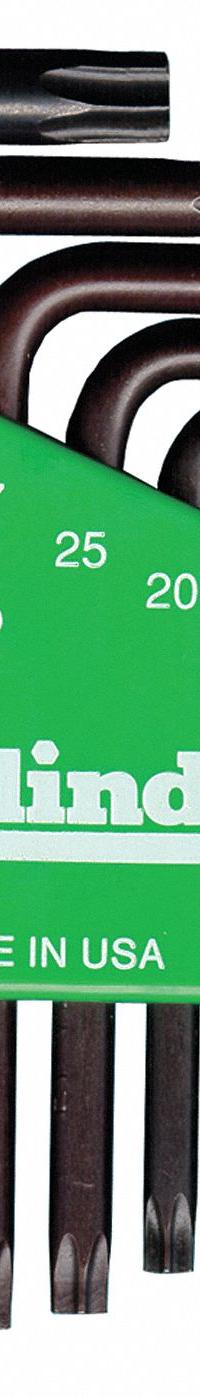 EKLIND Torx Key Set: Short, 7 Pieces, T10/T15/T20/T25/T27/T30/T40 Tip Size, Std End, Organizer, Torx (MPN 11807). Key specifications — attr1205450: EKLIND; attr1205441: Chrome.