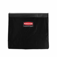RUBBERMAID COMMERCIAL PRODUCTS Replacement Liner: 1881783, 35 1/2 in x 22 3/8 in x 27 1/4 in, Black. Key specifications — Color: Black; Material: Vinyl; Brand: RUBBERMAID COMMERCIAL PRODUCTS; Includes: Color Coded Ribbons; Manufacturer Part Number: 1881783; For Use With: Removable Liner Basket Trucks.