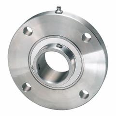 IPTCI BEARINGS 4 Bolt Flange Bearing: Radial Ball, 1 5/16 in Bore, SS, Set Screws, 5 in Lg, 5 in Wd (MPN SUCSFCS207-21 IP69K). Key specifications — Bore Type: Cylindrical; Brand: IPTCI BEARINGS; Lubricant Material: H-1 Grease; Mounting Bolt Size: 3/8 in; Split Housing: Not Split; System of Measurement: Inch.