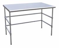 APPROVED VENDOR Work Table: Fixed Ht, Stainless Steel, 60 in x 30 in, 600 lb Overall Load Capacity (MPN 4UEL4). Key specifications — Brand: APPROVED VENDOR; Unit Type: Not Expandable or Modular.