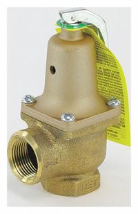 WATTS Pressure Relief Valve: FNPTF x FNPTF, 1 in x 1 in, Copper Silicon Alloy, 5 3/4 in Overall Ht (MPN 0121494). Key specifications — Brand: WATTS.