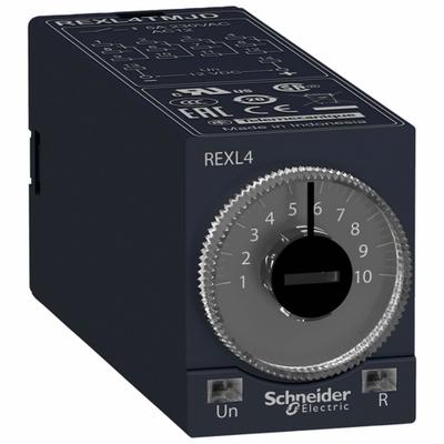 SCHNEIDER Time Delay Relay: Socket Mounted, 230V AC, 5 A, 12 Pins/Terminals - Socket-Mounted Relays