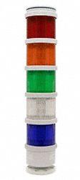 EDWARDS SIGNALING Tower Light Module: Steady, 24V AC/24V DC, Red - Steady Light Modules