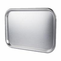 APPROVED VENDOR Lab Tray: Rectangular, Stainless Steel, 15 1/8 in Overall Lg, 10 5/8 in Overall Wd (MPN 80151). Key specifications — Brand: APPROVED VENDOR; For Use With: 15.12x10.63x.75.