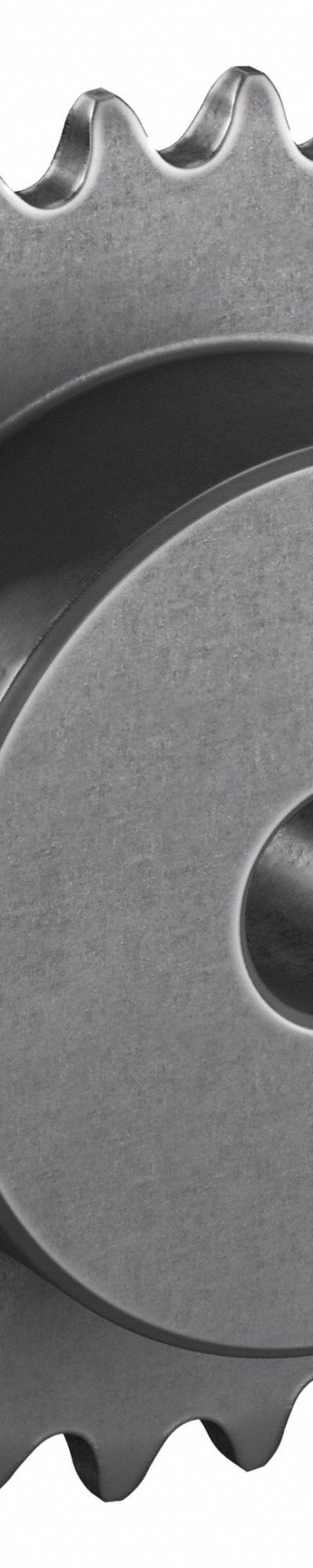 TSUBAKI Sprocket: One-Sided Hub - Size 25 Plain-Bore Roller Chain Sprockets