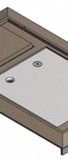 STEEL CITY Floor Box Cover: Rectangular, Brown, Polycarbonate, 8 1/8 in L x 5 1/8 in W x 3/16 in H (MPN 664-CST-SW-BRN). Key specifications — Brand: STEEL CITY; Color: Brown; Cover Shape: Rectangular; Material: Polycarbonate.