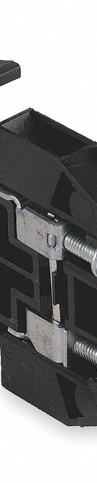 SQUARE D Terminal Block: DIN Rail Mounting Type, Screw Clamp Wire Termination, 2 Wire Terminals (MPN 9080GMB6). Key specifications — Brand: SQUARE D; For Minimum Wire Size: 22 AWG.