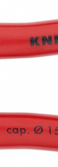 KNIPEX Cable Cutter: Plastic Handle, Shear, For 19/32 in Max Dia Aluminum Electric Cable (MPN 95 21 165). Key specifications — attr324789: KNIPEX; attr308384: Shear; attr308389: Plastic; attr308391: 1 AWG.