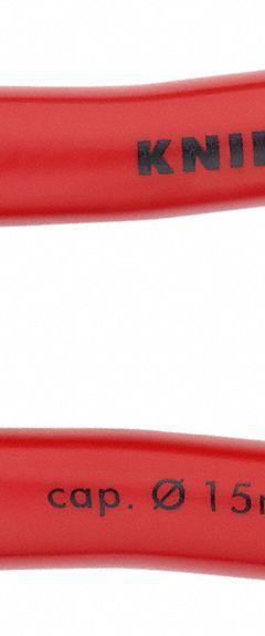 KNIPEX Cable Cutter: Plastic Handle, Shear, For 19/32 in Max Dia Aluminum Electric Cable (MPN 95 21 165). Key specifications — attr324789: KNIPEX; attr308384: Shear; attr308389: Plastic; attr308391: 1 AWG.