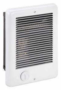 CADET Recessed Electric Wall-Mount Heater: 1000 W/750 W, 240/208V AC, Single Phase, White (MPN CSC152TW). Key specifications — Grille Color: White; Programming Capability: Non-Programmable; Wattage Output: 1000 W/750 W; Voltage, Phase: 208/240V AC, 1-phase; Rough-In Dimensions - H x W x D: 10-1/8 in x 8 in x 4 in; Nominal Voltage - HVAC: 208V AC; Brand: CADET; Phase: Single.