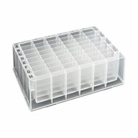 MTC BIO Deep-Well Well Plate: Sterile, 48 Wells, 4.6 mL, 18 mm Dia, RNase/DNase Free, Square (MPN D3048-01S). Key specifications — Brand: MTC BIO; Body Color: Colorless; RNase/DNase Free: Yes; Well Shape: Square; Material: Polypropylene.