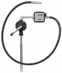 DAYTON Hand Pump: Rotary Action, Pump with Hose, Spout & Meter, Cast Iron Housing, Graphite (MPN 6HKV4). Key specifications — Brand: DAYTON; Housing Material: Cast Iron; Maximum Flow Rate: 10.67 oz per stroke; Seal Material: Graphite.