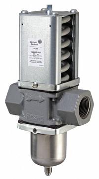 JOHNSON CONTROLS Pressure Regulating Valve: Pressure, Two-Way, 118 gpm Max., 200 psi to 400 psi (MPN V246GE1-001C). Key specifications — For Refrigerant Type: R-410A; Brand: JOHNSON CONTROLS; Body Material: Cast Iron.