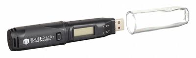 LASCAR Data Logger: 0%to 100% Relative Humidity Measured, -31°F to 176°F, -35°C to 80°C - Temperature & Humidity Data Loggers