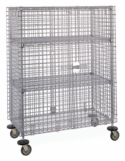 INSTOCK Mobile Security Cart: 60 in Overall Lg, 24 in Overall Wd, 5 3/4 ft Overall Ht - Lab Carts