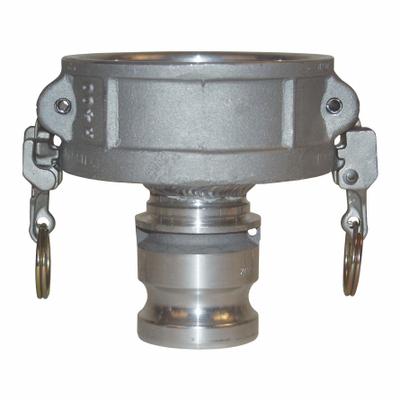 DIXON VALVE & COUPLING Cam and Groove Adapter: 125 psi Max. Working Pressure @ 70 F, 7 5/32 in Overall Lg - Type DA Aluminum Cam & Groove Fittings