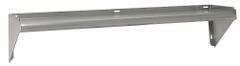 ADVANCE TABCO Wall Shelf: 48 in x 11 in x 9 in, 11 in x 11 in, 300 lb Load Capacity, Aluminum, Satin (MPN WS-KD-48-GR). Key specifications — Material: Aluminum; Standards: NSF; Finish: Satin; Brand: ADVANCE TABCO.