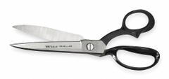 CRESCENT WISS Carpet Shears: Right-Hand, 12 in Overall Lg, Straight, Steel, Pointed, Black (MPN W22W). Key specifications — attr308500: Steel; attr308502: Black; attr308505: Right-Hand; attr308522: Cardboard; attr324896: CRESCENT WISS.