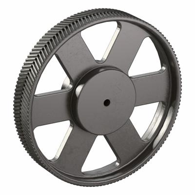 CONTINENTAL Gearbelt Pulley: Plain, 14 mm Pitch, For 105 mm Belt Wd, 140 Teeth - Plain-Bore Timing Pulleys with Hub