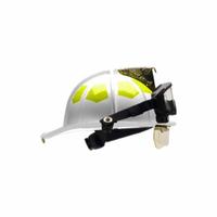 BULLARD Fire Helmet: White, Fiberglass, Chin Strap (MPN UL6WH6LR319GIZ2). Key specifications — Color: White; Chin Strap: Yes; Brand: BULLARD; Shell Material: Fiberglass; Suspension: 6 Point Sure Lock® Ratchet Headband with Brow Pad.