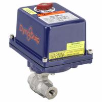 DYNAQUIP CONTROLS Electrically Actuated Two-Way Ball Valve: 1/4 in, Stainless Steel, FNPT x FNPT (MPN E2S21AJE23H). Key specifications — Included Mounting: ISO 5211 Actuator Mounting Pad; Brand: DYNAQUIP CONTROLS; Actuator Features: Thermal Overload Protection.