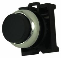 EATON Extended Push Button: Black, 22 mm Mounting Size, Metallic, Momentary (MPN M22M-DH-S). Key specifications — Brand: EATON; Action: Momentary; Series: M22; Push Button Material Type: Metallic.