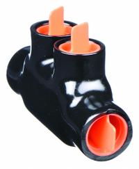 BLACKBURN Multitap Connector: 2 Port, Double-Sided Entry, 14 AWG – 1/0 AWG Wire Size, Black (MPN AMTSR10). Key specifications — Body Material: Aluminum; Brand: BLACKBURN.
