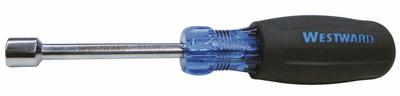 WESTWARD Hollow Round Shank Nut Driver: Straight, SAE, Without Magnetized Tip, Std - Standard Nut Drivers