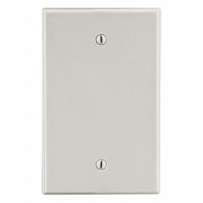 HUBBELL Wall Plate: Blank, 1 Gang, Almond - General Purpose Wall Plates