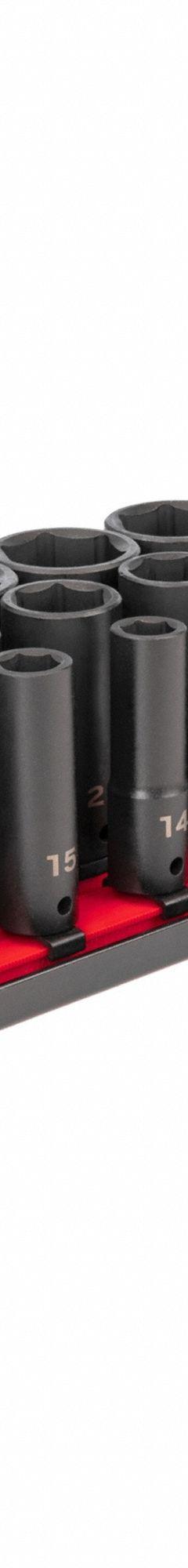 TEKTON Impact Socket Set: 1/2 in Drive Size, Small Set (0-50 pieces) Set Size, 31 Pieces, Metric (MPN SID92105). Key specifications — attr1204251: TEKTON; attr1215453: 1/2 in; attr1215454: 8 mm to 38 mm; attr1224229: Friction.