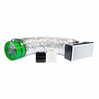 Whole House Fan: Ceiling Mount, 18 in Blade, 4,195 cfm Max., 2,098 sq ft Coverage, Low Noise (MPN QC ES-4700 RF). Key specifications — Mounting Location: Ceiling; Quiet Design: Yes; Speed Controllable: Yes; Duct Shape: Round; Rough Opening Type: Rectangular; Brand: QUIETCOOL; Fan Style: Whole-House; For High-Static Pressure Applications: Yes.
