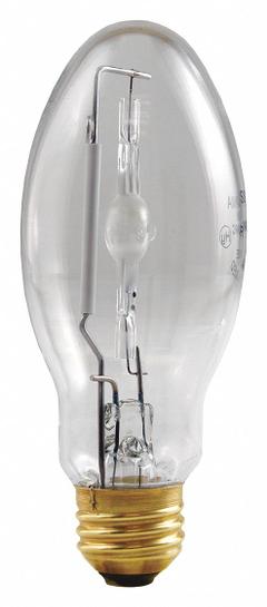 HID Bulb: Universal Burning, ED17, Medium Screw (E26), 150 W Watt, 4000K, Metal Halide, 95V (MPN M150/U/MED). Key specifications — Color Temperature: 4000K; Brand: LEDVANCE/ SYLVANIA; Shatter-Resistant: No.