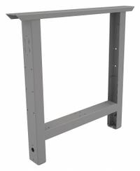 TENNSCO Adjustable Straight Leg: Adj Ht, Leg Extender, 3 in Overall Wd, 30 in Overall Dp, Steel (MPN AL-3230 MED GREY). Key specifications — Brand: TENNSCO; Material: Steel; Includes Mounting Hardware: No.