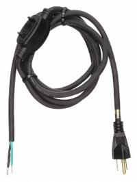 APPROVED VENDOR Power Cord: 8 ft Lg, 3/16, 5-15P Plug, Bare Wire Receptacle, SJO, Rubber, 125V AC (MPN 1TNA9). Key specifications — attr1326987: APPROVED VENDOR; attr1326973: Rubber.