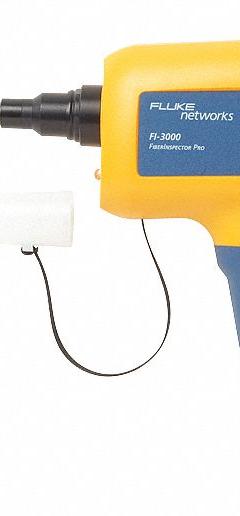 FLUKE NETWORKS Fiber Optic Inspection Camera: Fiber Identifier, APC/UPC, Auto Power Off, LED, Light (MPN FI-3000). Key specifications — Product Type: Fiber Identifier; Includes: FiberInspector Ultra Camera; Manufacturer Part Number: FI-3000; Adapters Included: UPC; Brand: FLUKE NETWORKS; Testing Functions: Fiber Optic Video Inspection.