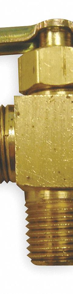 HANSEN Needle Valve: Angle Valve Body, Brass, 1/8 in Pipe Size, Flare x MIP, For Water Media, Flare (MPN 320). Key specifications — For Media: Water; Seal Material: Metal; Brand: HANSEN; Connection Gender - Side 2: Male; Connection Type - Side 1: Flare; Connection Type - Side 2: IPS; Connection Type: Flare x MIP.