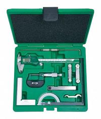 INSIZE Precision Measuring Tool Kit: 9 Pieces, Digital Caliper, Mechanical Outside Micrometer (MPN 5091-E). Key specifications — attr1182219: INSIZE; attr1182229: Digital Caliper; attr1182230: 0 in to 6 in; attr1182232: 0 in to 1 in; attr1182234: No; attr1182252: 1 in; attr1182254: 0 in; attr1182258: (1) Spring.