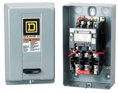 SQUARE D Magnetic Motor Starter: Non-Reversing, 3 Poles, NEMA Size 4, 135 A - Enclosed Non-Reversing Starters with Thermal Overloads