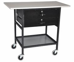 IRSG Work Table: Adj Ht, Laminate, 40 in x 20 in, 200 lb Overall Load Capacity (MPN ERGO-28-1-K4). Key specifications — attr559407: Not Expandable or Modular; attr559368: Partially Assembled; attr559409: Polyurethane; attr559382: Powder Coated; attr867165: 22 in; attr867166: 4-1/2 in; attr559398: Casters; attr867167: 18 in.