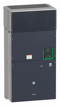 SCHNEIDER Variable Frequency Drive: In Phase Three, Out Phase Three, 500 hp, IP21, No Bypass, Black (MPN ATV630C31N4). Key specifications — Style: Compact; Color: Black/Blue/Gray; Output Phase: Three.