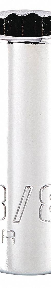 PROTO Socket: SAE, 1/4 in Drive Size, 3/8 in Socket Size, 12-Point, Std, Chrome, Not Tether Capable (MPN J4712N). Key specifications — attr1204417: PROTO; attr1204392: Chrome.