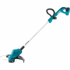 MAKITA Battery-Powered String Trimmer: 10 1/4 in Cutting Wd, Telescoping Shaft, Not Capable, 4.0 Ah (MPN XRU24Z). Key specifications — attr975803: 48-1/4 to 56-1/2 in; attr975783: MAKITA; attr975787: 10-1/4 in; attr975804: Telescoping; attr975780: 4.0 Ah; attr987328: No.