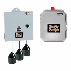LIBERTY PUMPS Duplex Control Panel: Duplex, 3, 208/240/480V AC, 9 to 14 A, Tether Float, Plastic, 4X (MPN AE34=3-511-3). Key specifications — Current: 9 to 14 A; Rated Voltage: 208/240/480V AC; Alert Output: Audio; Intrinsic Safety: Not Specified Intrinsically Safe; Includes Reversing: Non-Reversing; Dosing Schedule: Demand Dose; Brand: LIBERTY PUMPS.