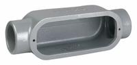 Conduit Outlet Body: Iron, 3 in Trade Size, C Body, 217 cu in Body Capacity, Threaded Hub (MPN C88). Key specifications — Finish: Powder Coated; Includes: Set Screw Hubs; For Use With: IMC; Brand: HUBBELL KILLARK; Hub Style: Threaded; Mfr. Series: Duraloy 8.