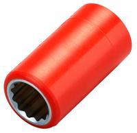 ITL Insulated Socket: 1/2 in Drive Size, 5/8 in Socket Size, 2 in Overall Lg, 12-Point, Std, Chrome (MPN 01610). Key specifications — attr1204321: Not Tether Capable; attr1204320: Chrome; attr1204316: ITL.