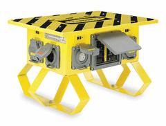 HUBBELL WIRING DEVICE-KELLEMS Power Distribution Box: Single Phase, 125/250V AC, 8 Outlets (MPN SBSB1A). Key specifications — Inlet Voltage Rating: 125/250V AC; Inlet Receptacle: Twist Lock 50A @ 125/250V AC; Brand: HUBBELL WIRING DEVICE-KELLEMS.