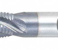 OSG Roughing End Mill: Cobalt, TiCN Coated, 4 Flute, Fine Pitch, 5/8" Mill Dia, 5/8" LOC, 2-3/4" OAL (MPN 4560408)