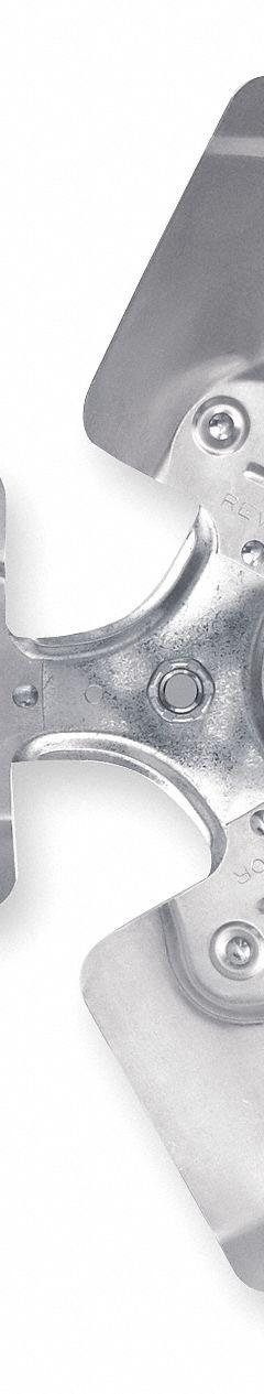 REVCOR Replacement Propeller: 22 in Propeller Dia., 1/2 in Bore Dia., 20° Pitch, 3 Blades, Aluminum (MPN OA2203-20 L)